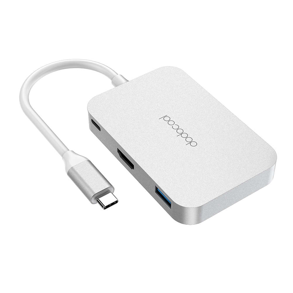 🤓#dodocool USB-C to 4-Port USB 3.0 #Hub with Type-C Power Delivery and HD Output Port is an ideal solution for laptops and other devices with an available USB-C port or Thunderbolt 3 (USB-C) port.👇