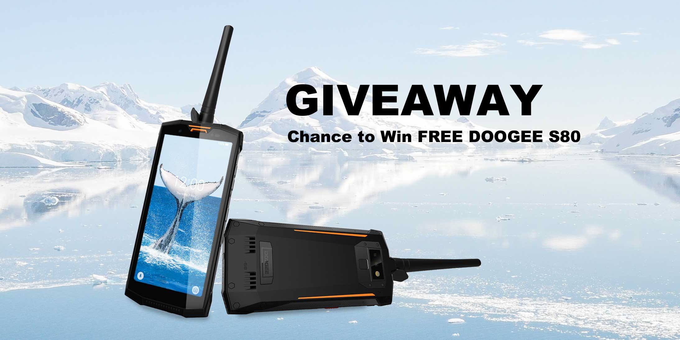 Welcome to DOOGEE S80 giveaway, we prepare an interesting bullet screen and FREE S80 for you!