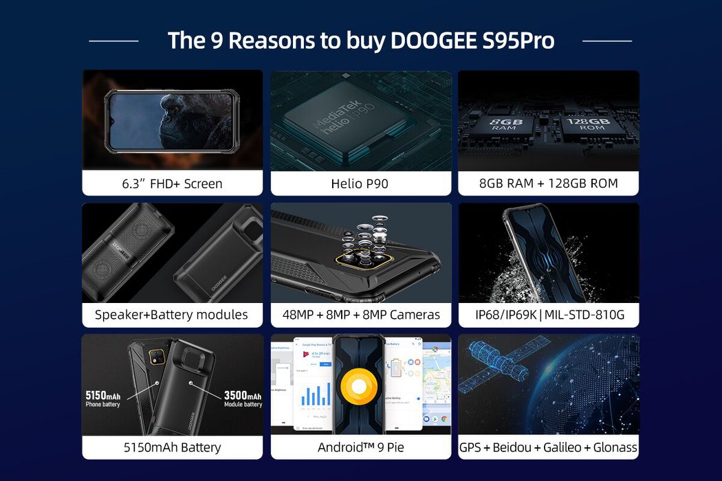 The 9 Reasons to buy #DOOGEES95Pro