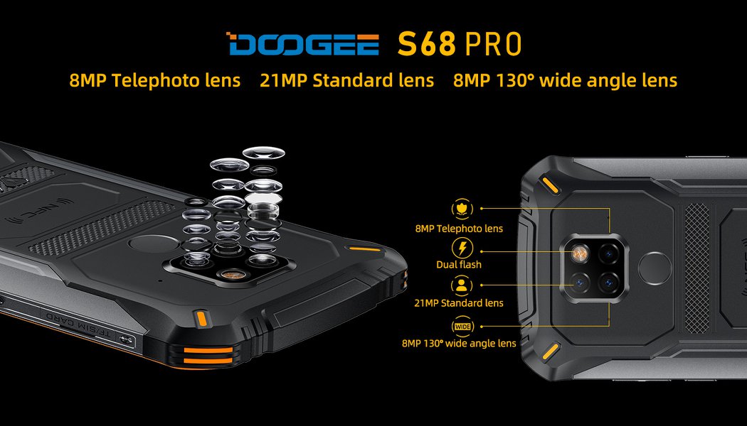 The Sony triple rear camera of #DoogeeS68Pro. 