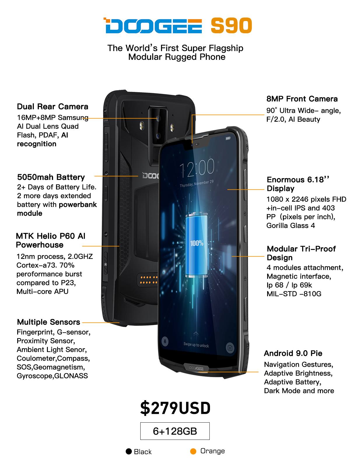 World’s First Modular Rugged Phone ‘DOOGEE S90’ Offered At A Stupendous 75% OFF Discount