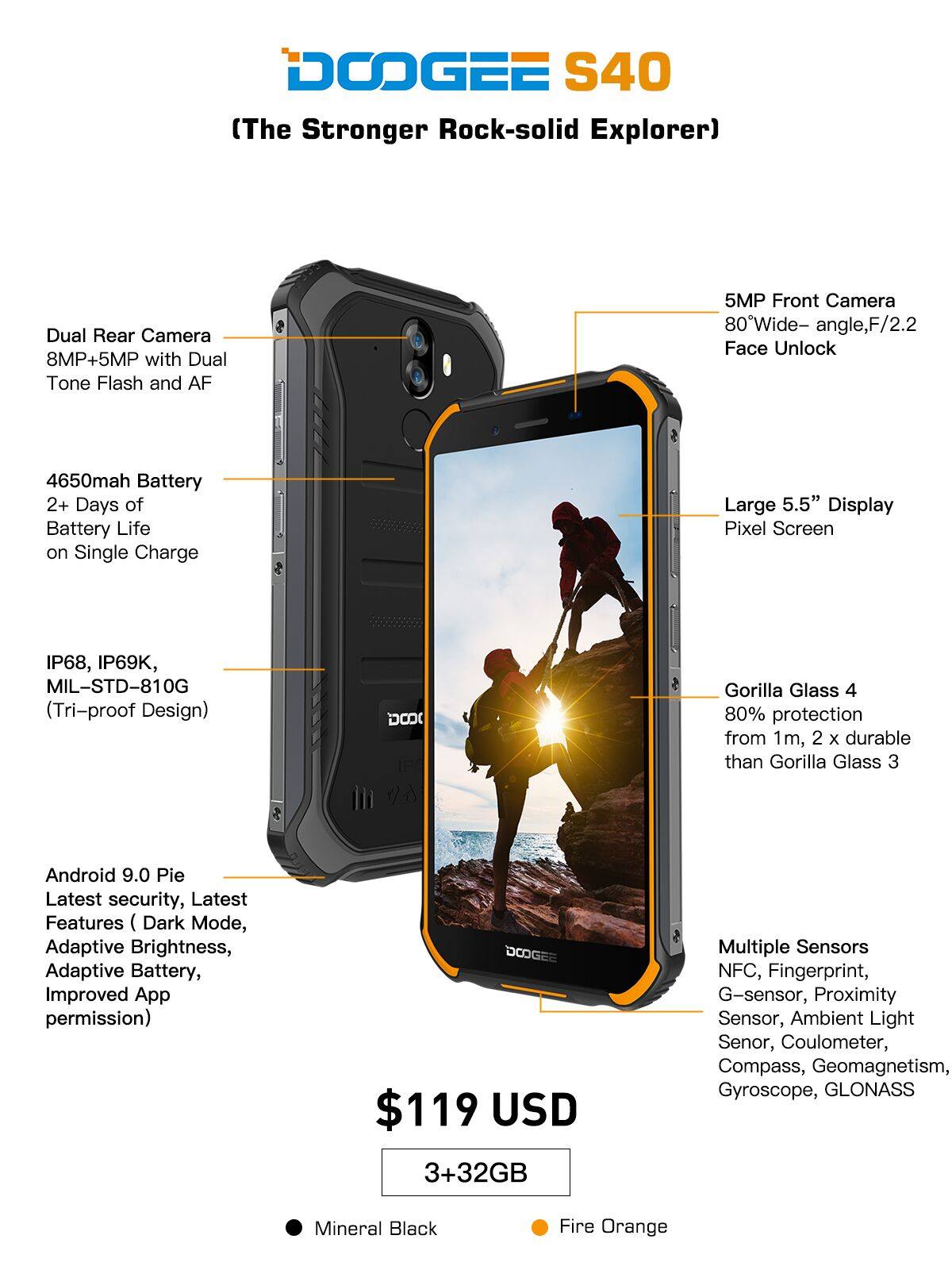 DOOGEE S40 (3+32GB) Promotional Activity Is Here!