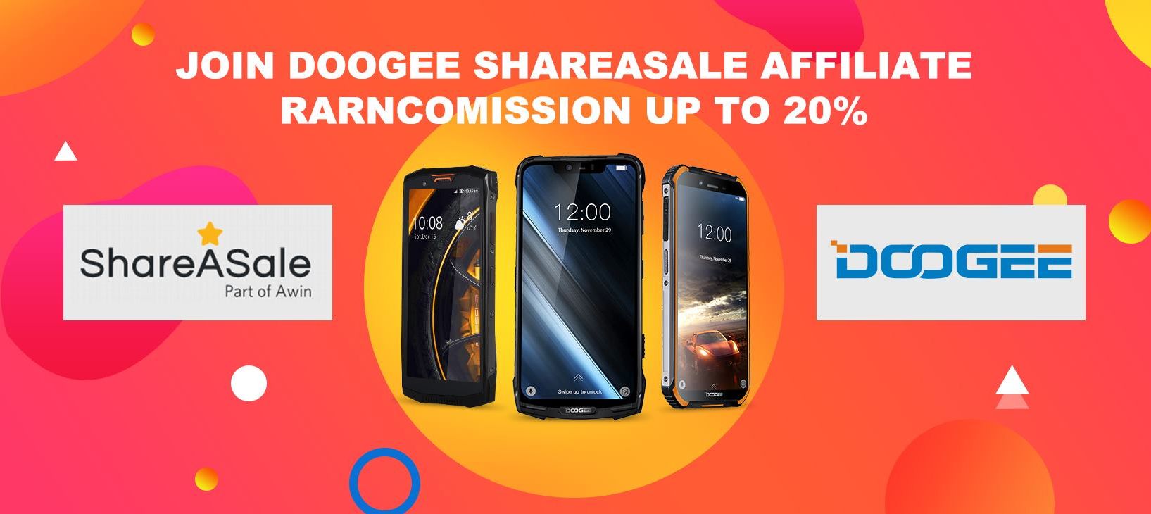 #Doogee offering up to 20% commission for all affiliates in our partner affiliate networks. We can also offer you exclusive coupon if you have any interest. 