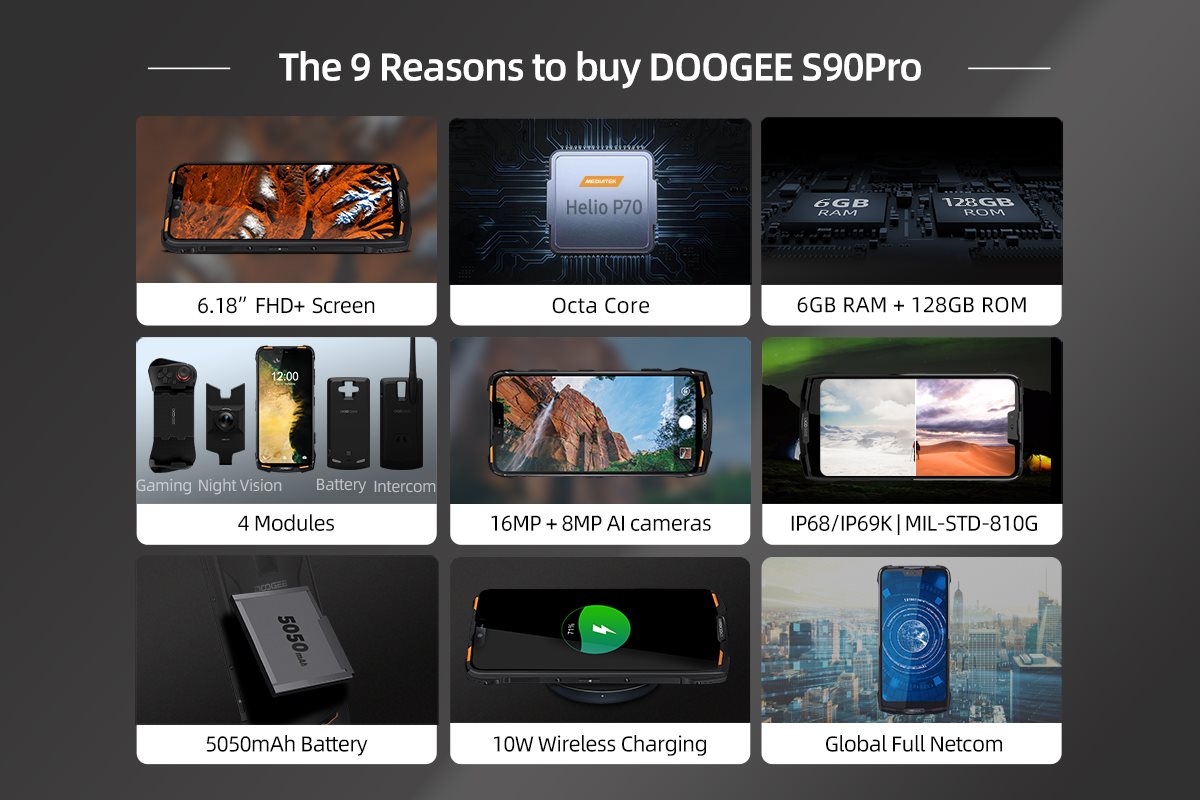 🔥The 9 reasons to buy #DoogeeS90pro, 