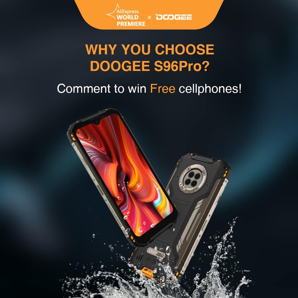 [Leave Comment, Win Phone] Another giveaway for you to win #DOOGEE S96 Pro🎁 Until November 10th, just add the S96 Pro to cart & leave your opinion in the comment on AliExpress, and you’ll have the chance to win 5units of  #DOOGEE phone for FREE😍 Comment now on AliExpress👉www.tomtop.com