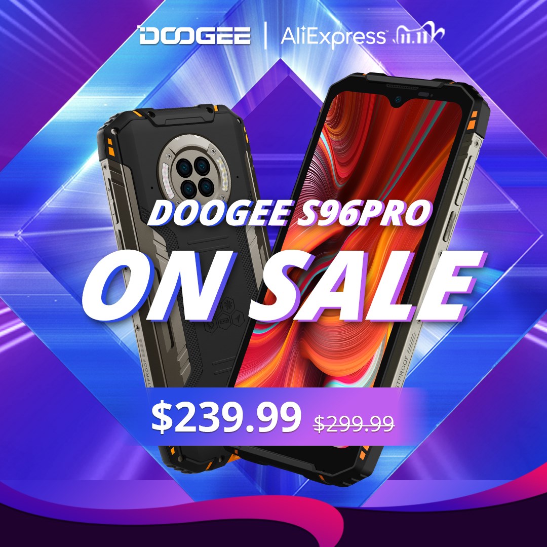 🔥🔥🔥On sale now! 📲#DOOGEE_S96PRO for only 😍$239.99. #AliExpress will have even more discounts, so get them now!👇 🎁Save more with the $40 Coupon Code: DGS96PRO...