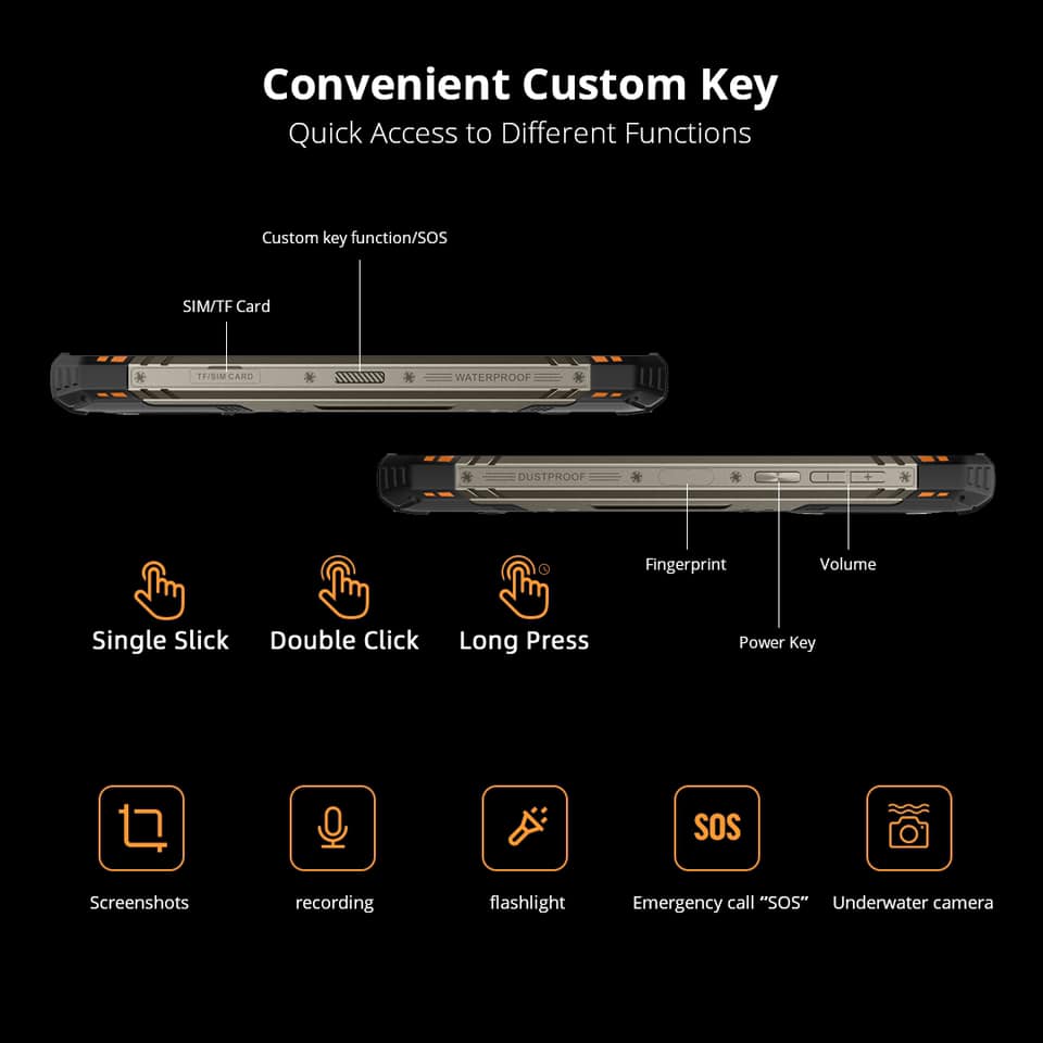 👉Quick Access to Different Functions 😏The custom key on the left side of📲 #DOOGEE S96 Pro can be optionally set as quick access to recording, 🔦flashlight, screenshot, 🆘SOS. So amazing.😍😍😍 🔥🔥🔥Global sale at only 💰$239.99 on 11th November🗓...