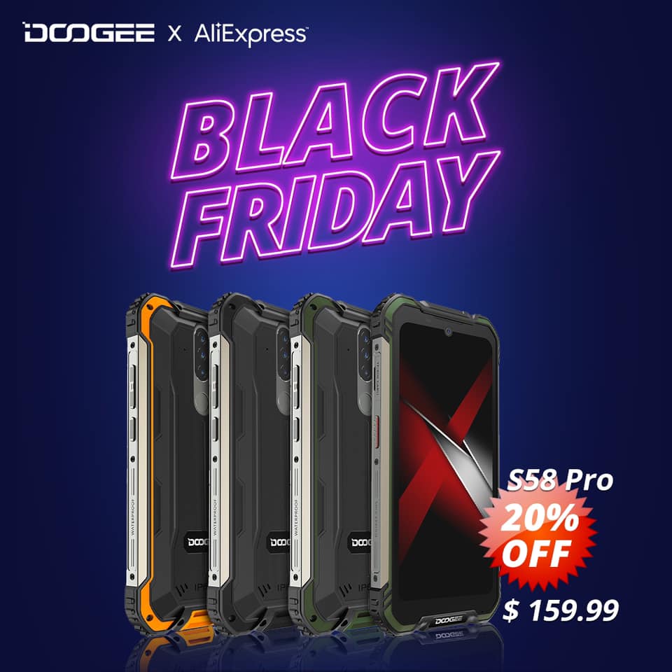 #DOOGEE_S58PRO gives you a wider field of vision. 🏞 📱Corning Gorilla Glass + Waterdrop Screen with native damage resistance provides improved resistance and toughness to damage. 🥳For Only $159.99 (20% OFF) on #BlackFriday...