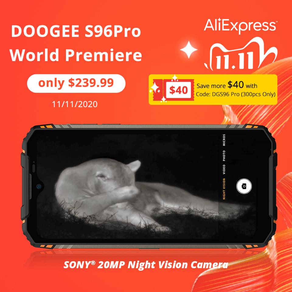 New release- #DOOGEE_S96 PRO  So excited to share you guys this new Phone! Are you ready?😀 🔥Global sale at only 💰$239.99 on 11th November🗓...