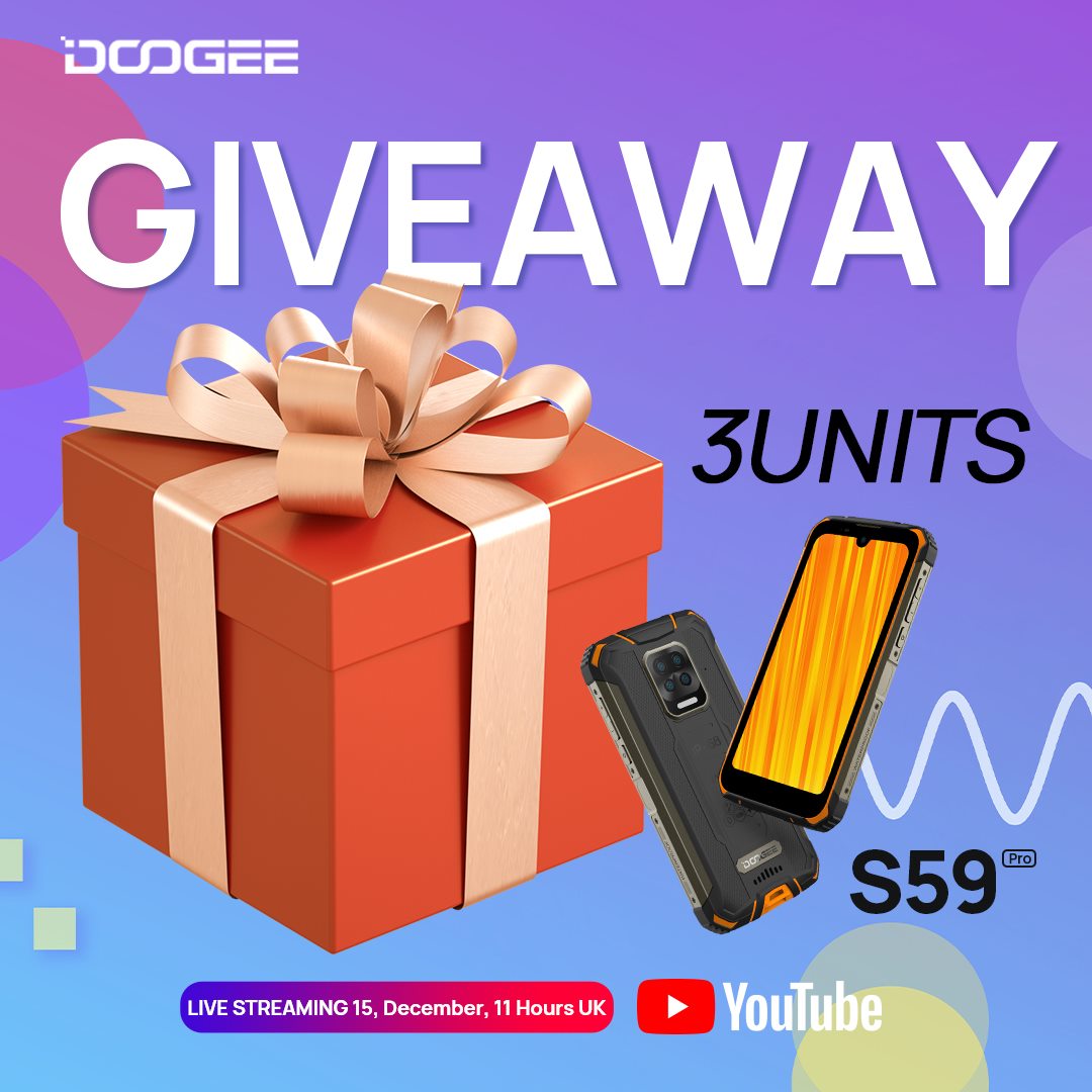 The launch event for the powerful #DOOGEE_S59PRO will take place on #YouTube on December 15th and 3 winners will be drawn in the live broadcast video.🤪 Click and try to win a FREE smartphone🎁www.tomtop.com