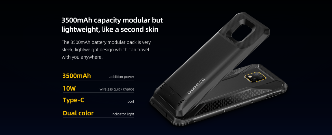 #DoogeeS95 What will you get for buying S95?#DoogeeS95 3500mAh modular capacity can travel with you anywhere😘