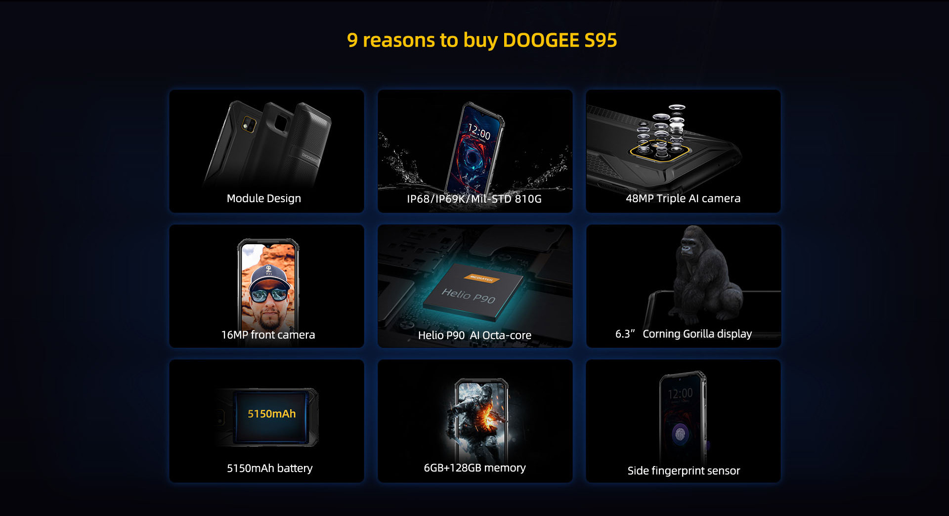 9 reasons to buy #Doogees95 Pre-order: www.tomtop.com