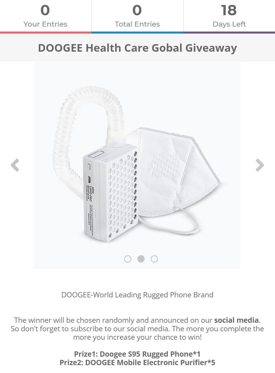 #Doogee Health Care Global Giveaway. Hope Everything will be fine soon. "DOOGEE" will always with you. #cronovirus #Covid_19  Check