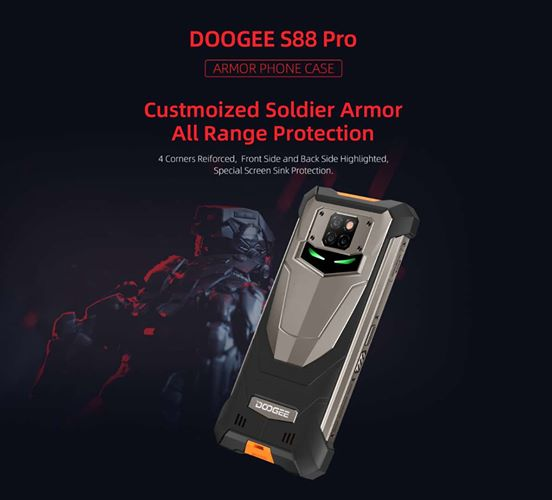 #DOOGEE #S88pro Personalized armor phone case the whole range of protection.www.tomtop.com //promotion.doogee.cc/doogee-s88pro/