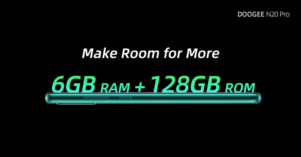 #DoogeeN20Pro has 6GB+128GB , massive games, videos and APPs can be downloaded freely.#NextFuture  #TheLightofGemstone  Never worry about deleting photos anymore, because there will always be room for.