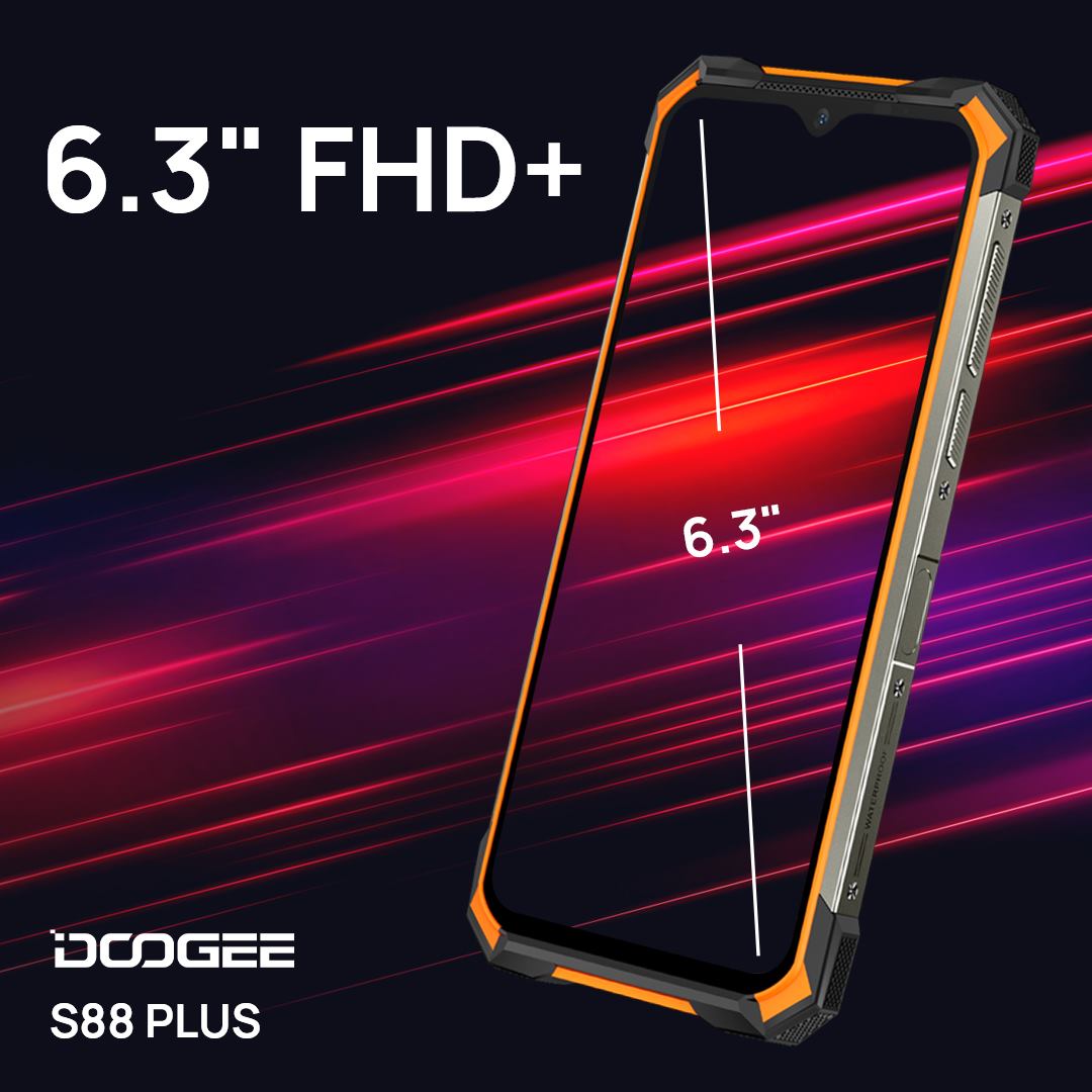 #DOOGEE_S88PLUS has the same screen size as the #S88PRO