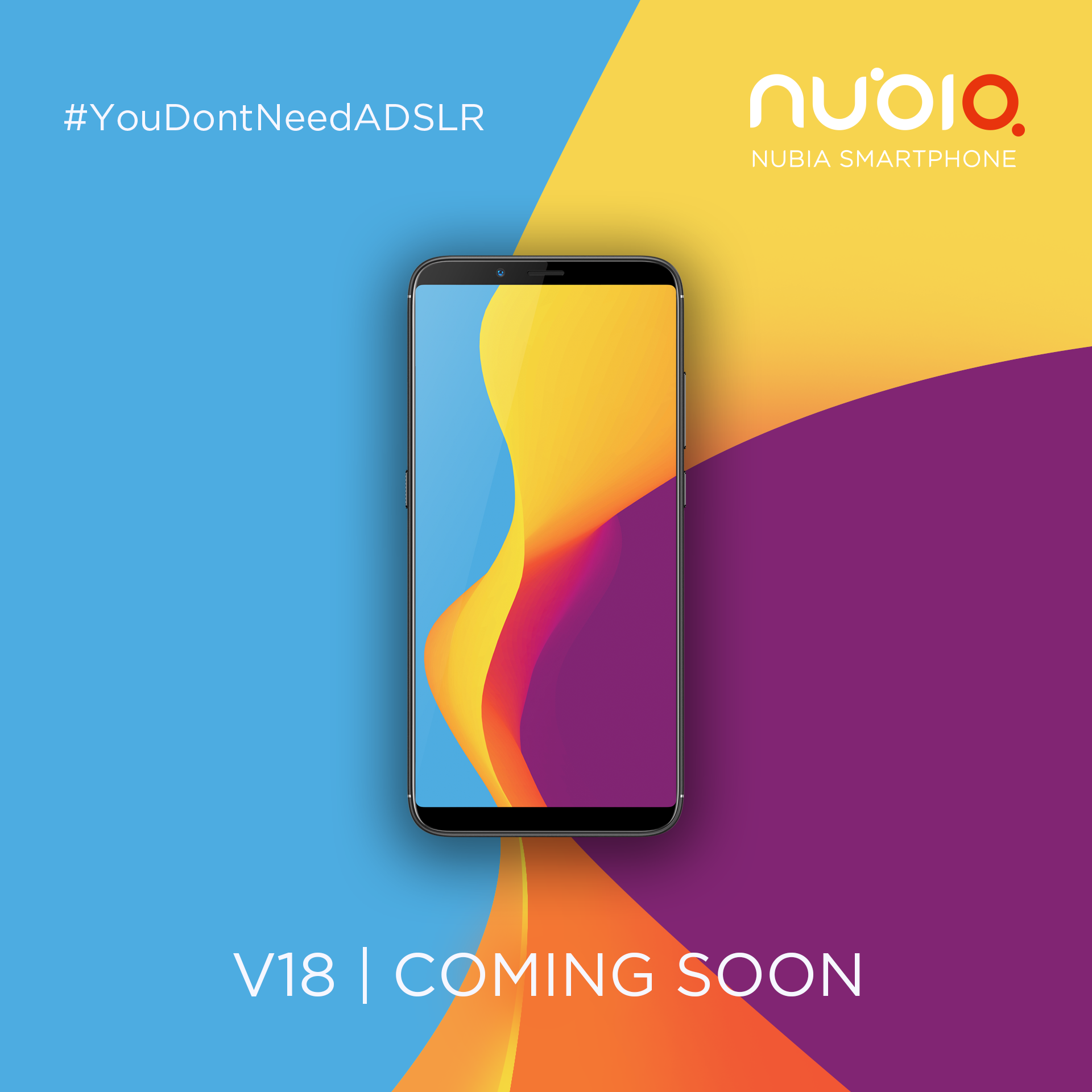 Soon the wait will be over for all the Nubia lovers. Nubia presents  V18, a full view display phone having 4GB RAM and 64GB ROM. 