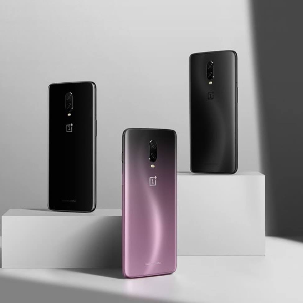 The #OnePlus6T in 3 incredible color variants.