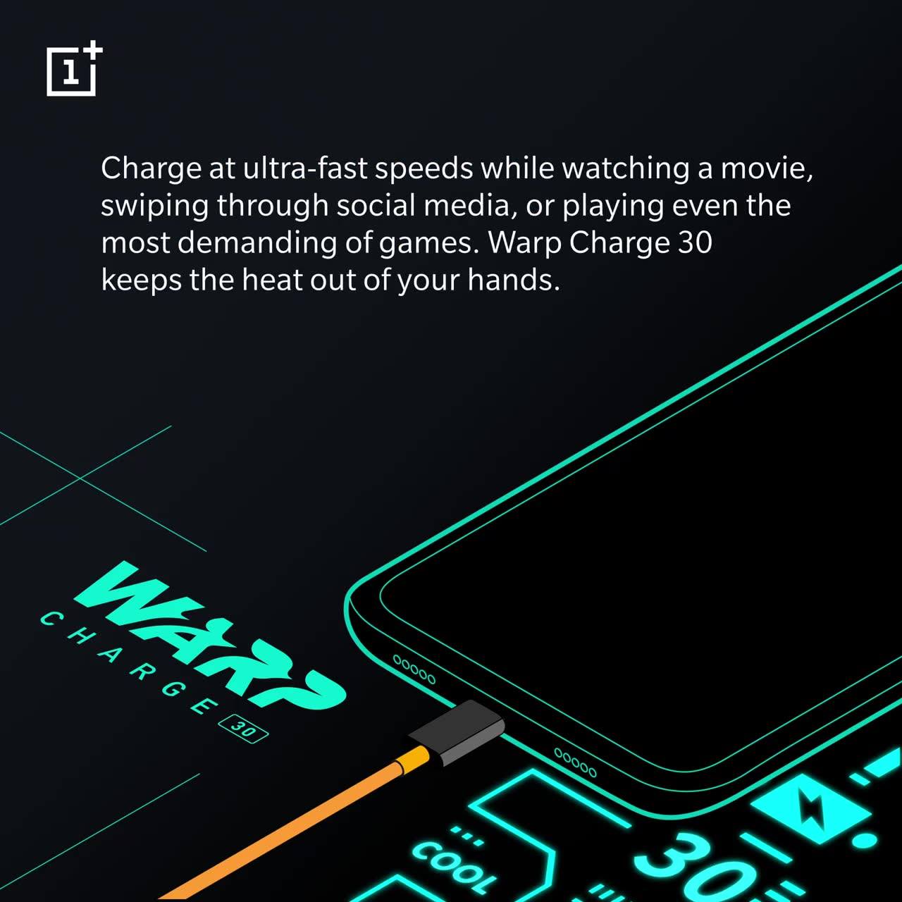 Always stay cool with Warp Charge 30, only on the OnePlus 6T McLaren Edition. www.tomtop.com Get $20 OnePlus voucher (coupon €/£/1000?)on Accessories