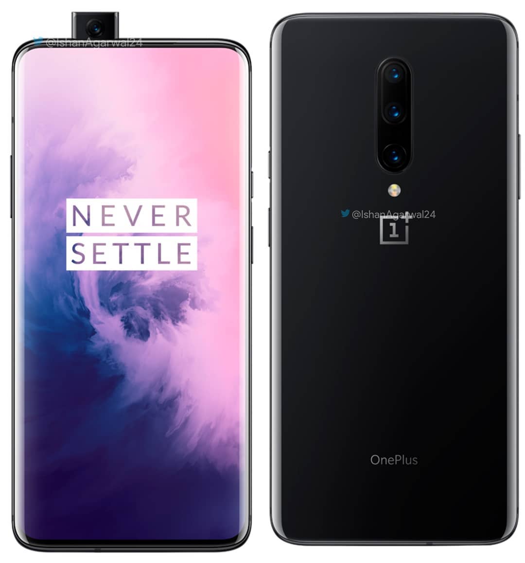 Wanna see a Hi-res render of OnePlus 7 Pro with the Pop-Up Camera open? Here's one.