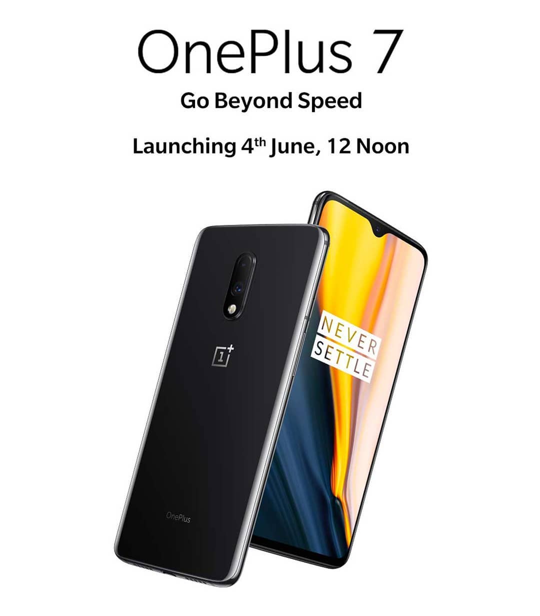 The #OnePlus7 will be available on 4th June, 12 noon. Who's gonna buy one? Get Voucher in Bio... 6GB+128GB: Rs. 32,999 /€559