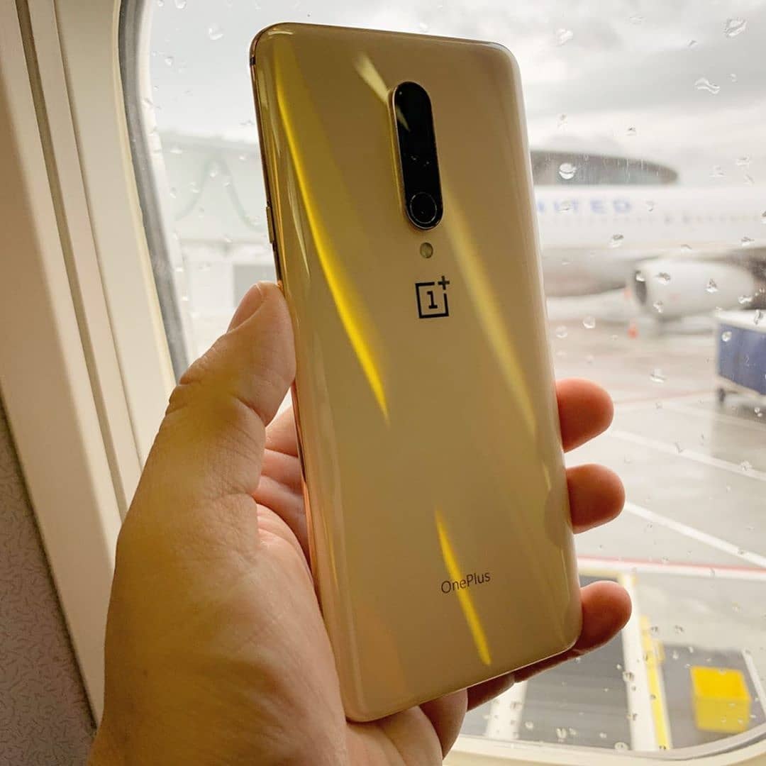 OnePlus 7 Pro in Almond limited-edition.