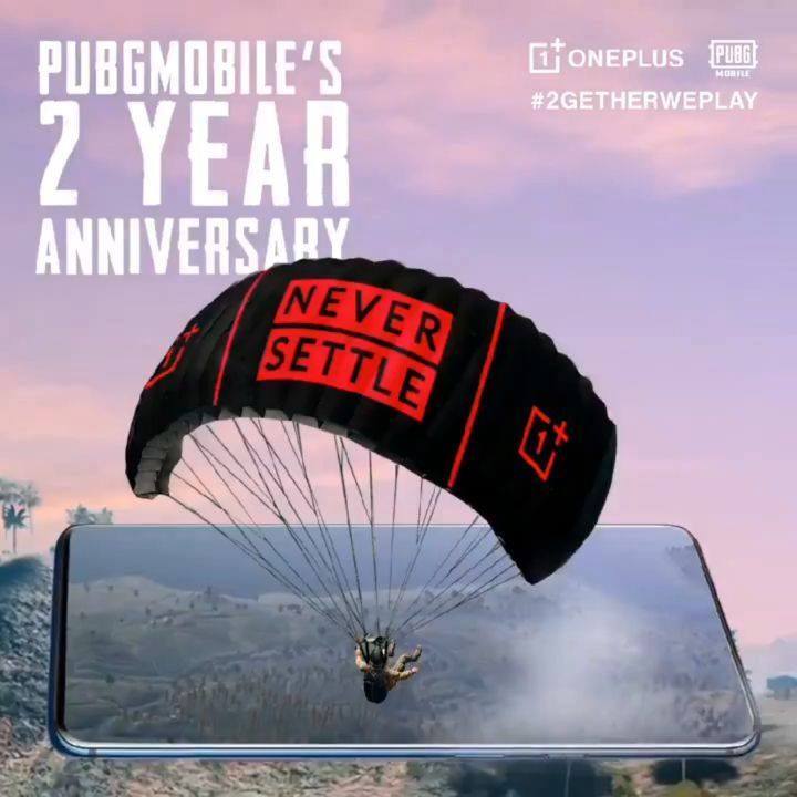 Celebrating @PUBGMobile's 2nd anniversary by giving away an exclusive in-game #OnePlus parachute! For a chance to win: