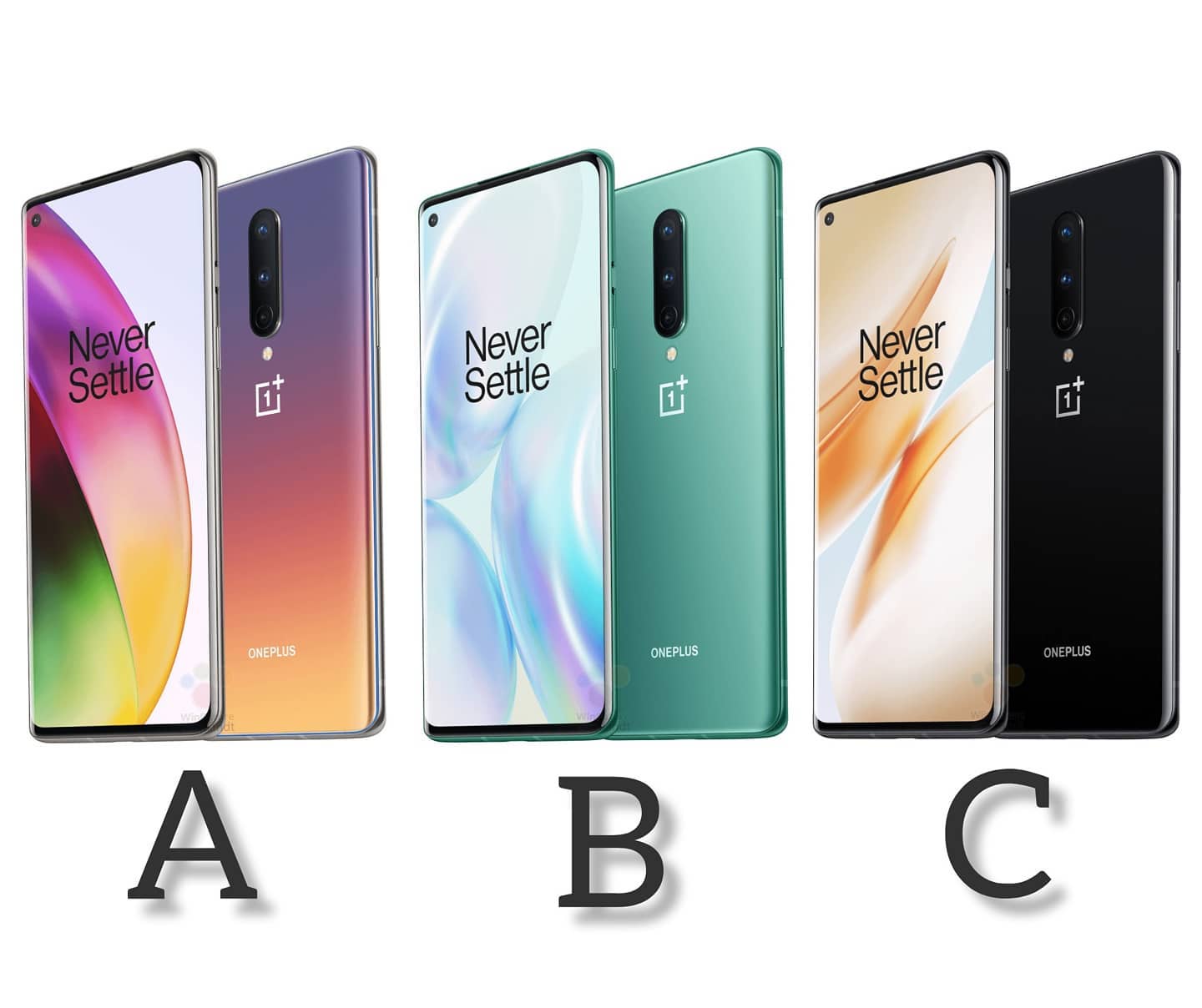 which color do you like A B C Follow @oneplus.fans.club ***