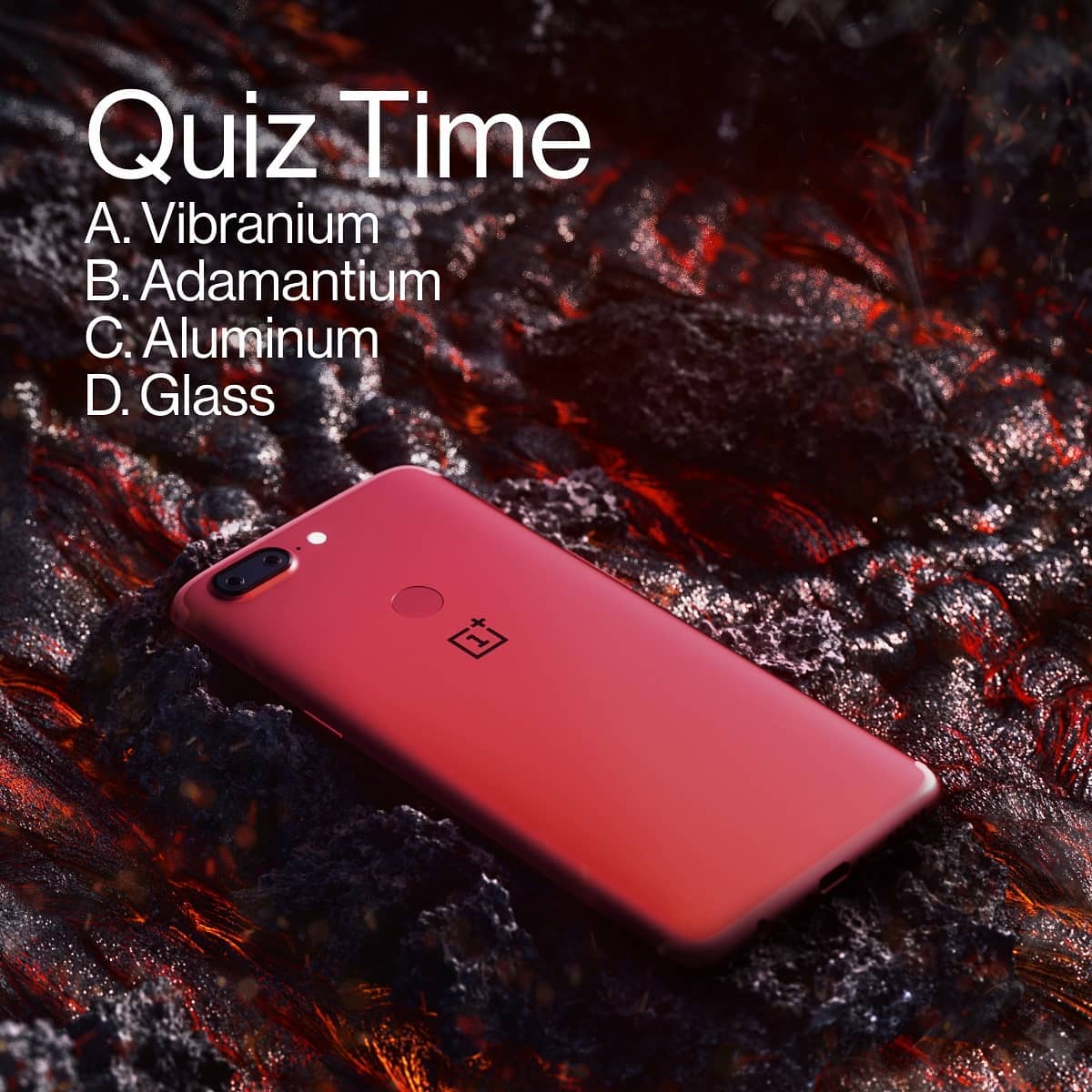 Think you know OnePlus? Prove it by answering this difficult question 😄 What material was the powerfully radiant OnePlus 5T Lava Red made of? 📲Follow @oneplus.fans.club ...