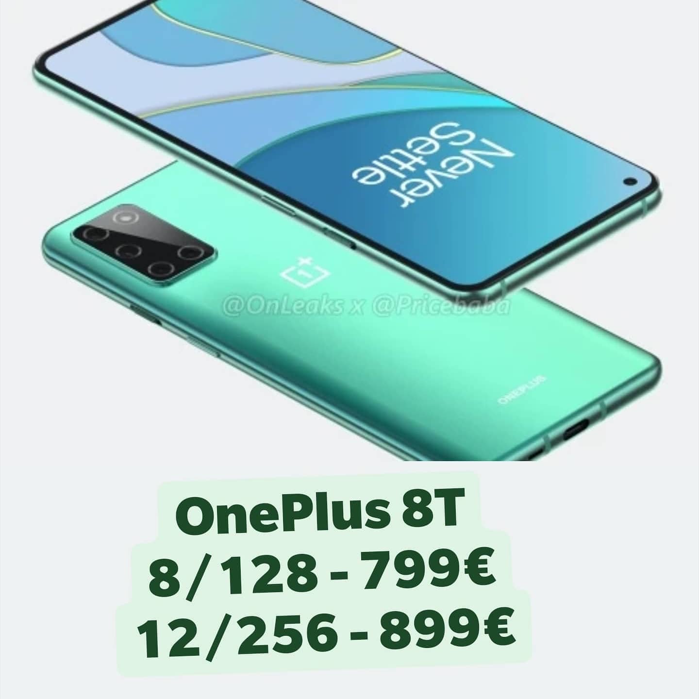 "Exclusively " OnePlus 8T leak in Europe: