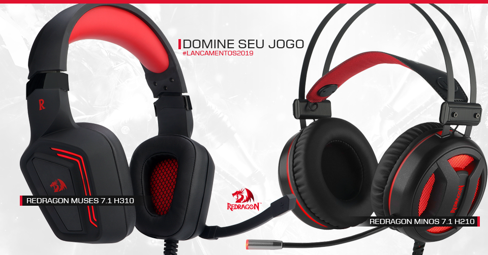 Vocês pediram e a Redragon trouxe: Minos e Muses são nossos novos, poderosos e estilosos fones com uma altíssima qualidade sonora para seu Game. 😎 Com conexão USB, ambos os fones trazem uma precisa  Emulação 7.1 Surround Personalizável via Software para uma vantagem desleal em seus games favoritos. ;) Sinta a potencia enquanto domina cada partida. Saiba mais sobre Minos e Muses pelos Links:...