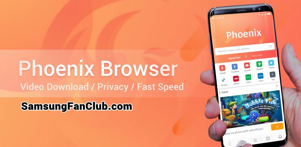 Download Phoenix Browser App for Samsung Galaxy S8 / S8 Plus