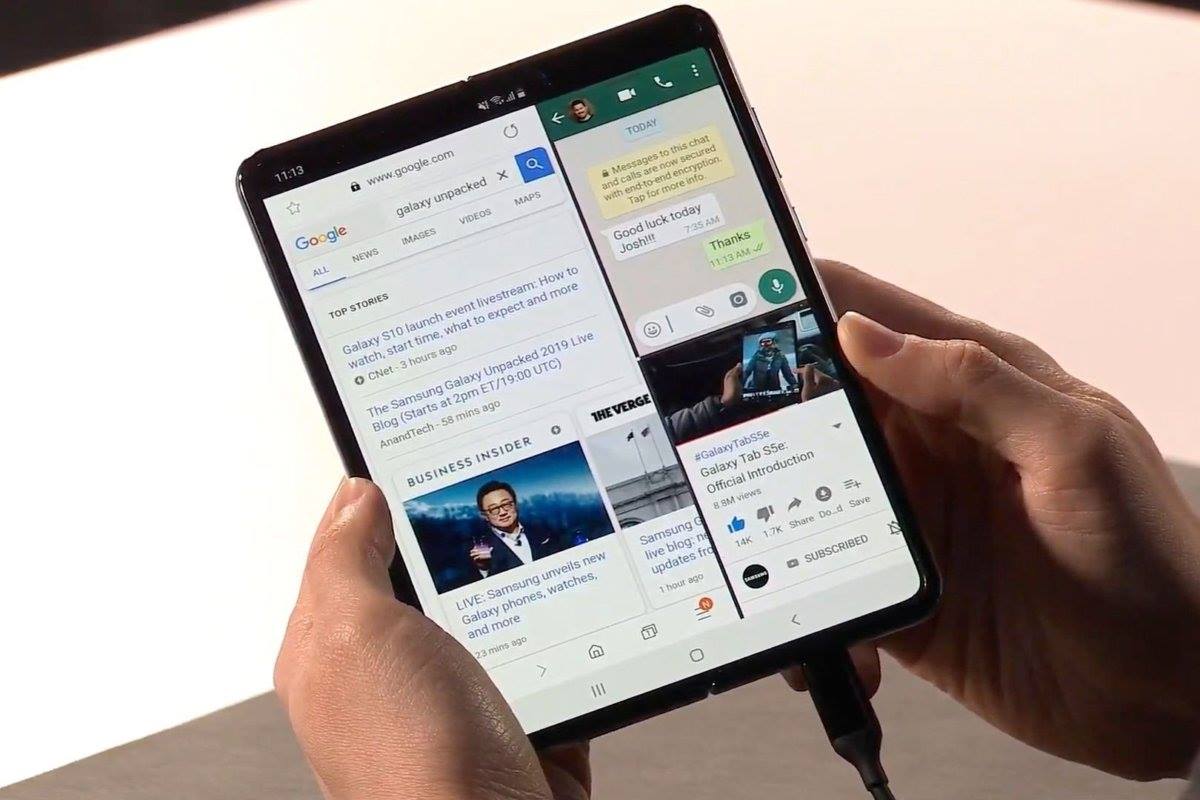 Samsung Galaxy Fold Phone Cum Tablet