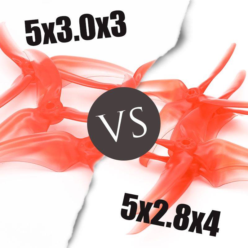 Speed vs Control. Which do you prefer? -The 5x3.0x3 is a durable prop with the 