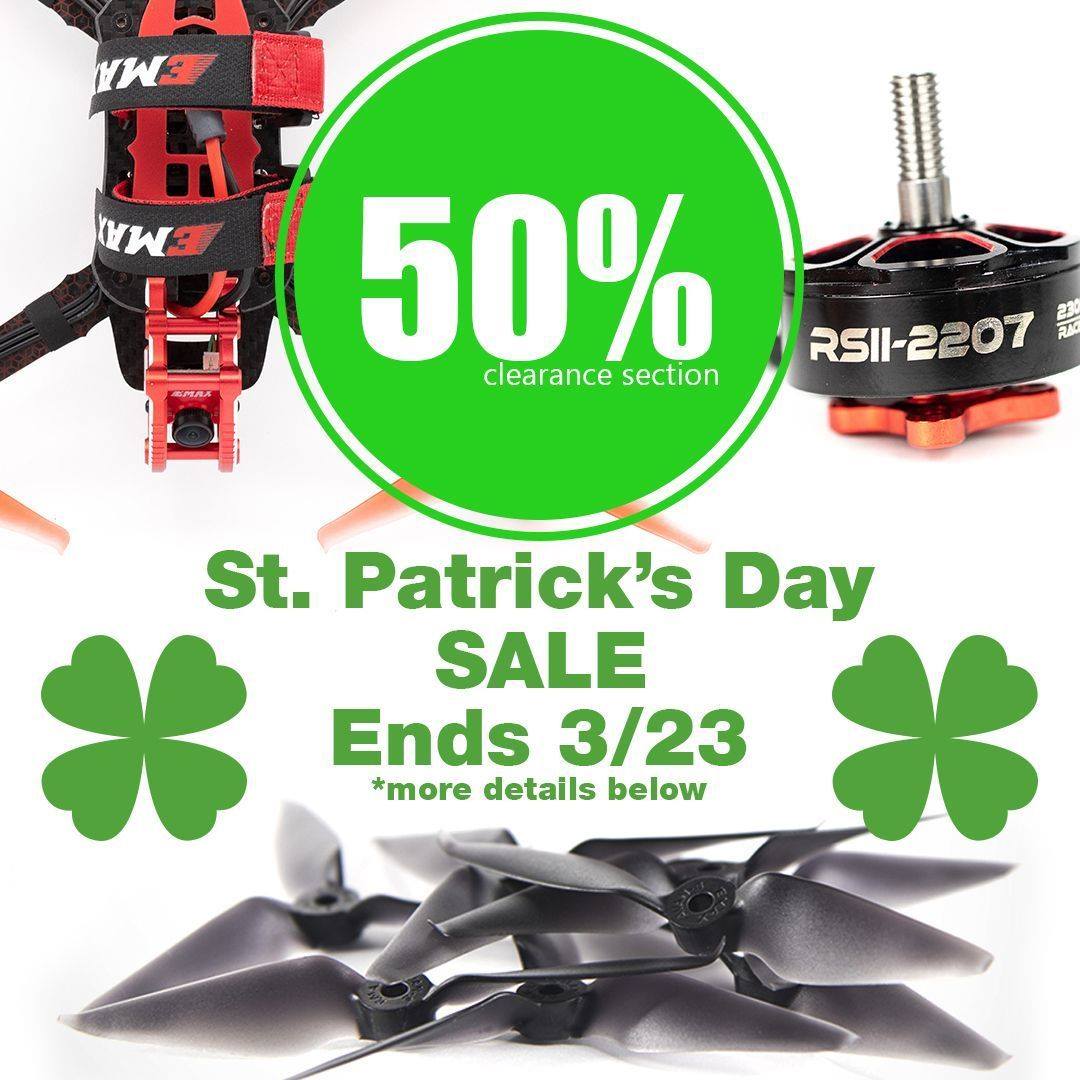 For St. Patrick's Day, we are having a week long sale until the 23rd with MASSIVE savings!