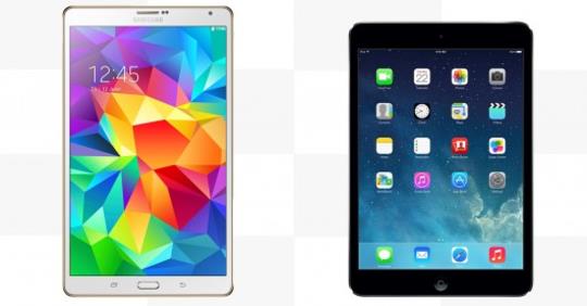 Samsung Galaxy Tab S 8.4 vs. iPad mini with Retina Display- Clearly The Tab S Wins Check Here-...