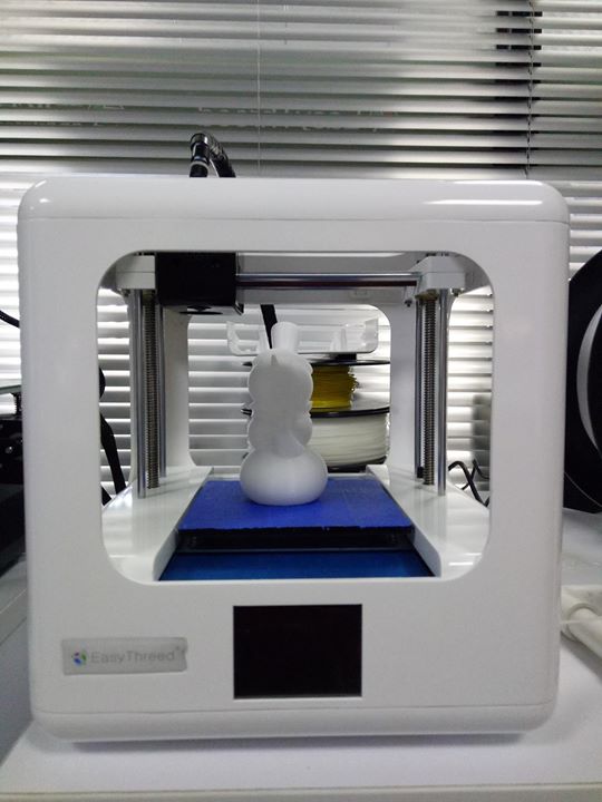 A snowman printed from our new developed machine