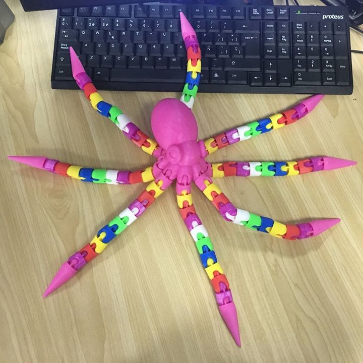 Colorful Octopus ,would you want to print one?😎