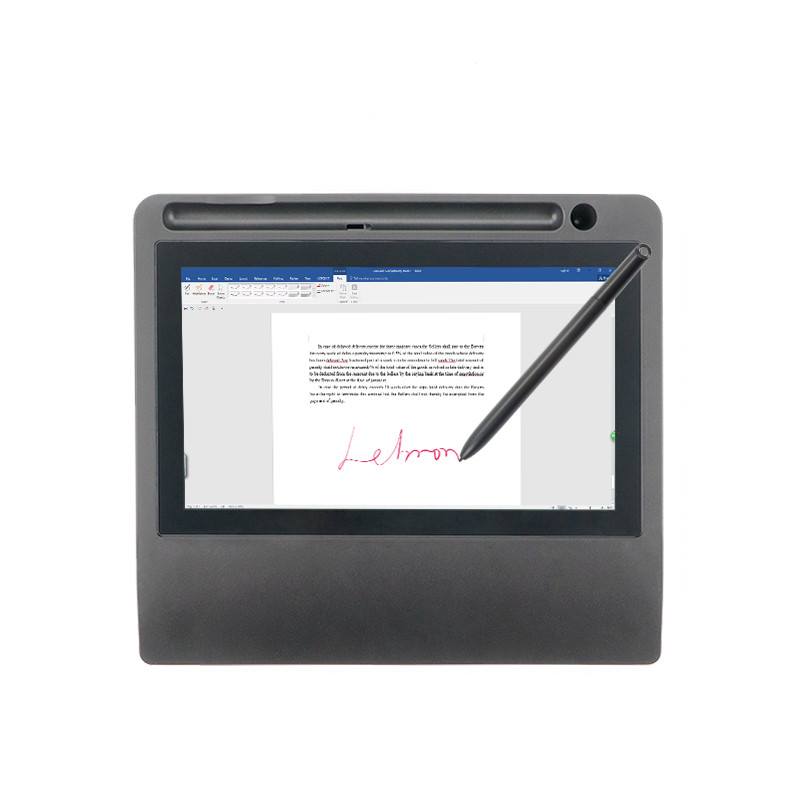 Professional 7 Inch E Sign Pad Electromagnetic Electronic Signature Discover a new way to experience graphic pen tablet with our 7 inch TFT LCD Electromagnetic Electronic Signature Pad with Stylus UG07. www.tomtop.com   