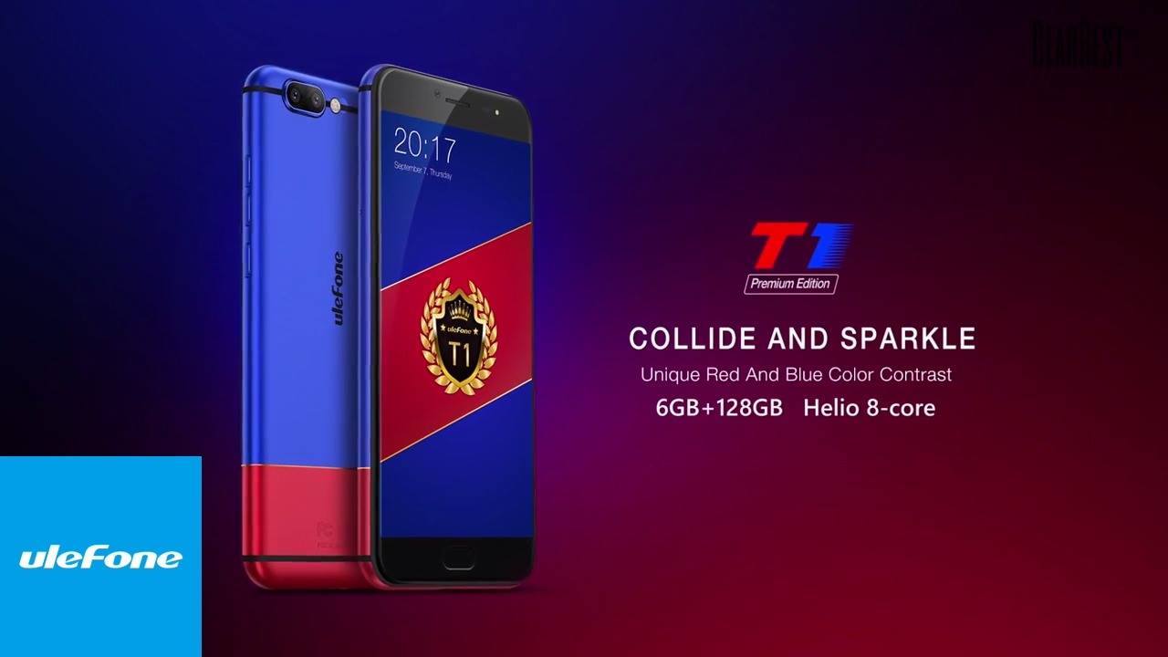 Ulefone T1 Premium Edition 4G Phablet  -  BLUE AND RED  In stock and available for global shipping on the Gearbest website, here: