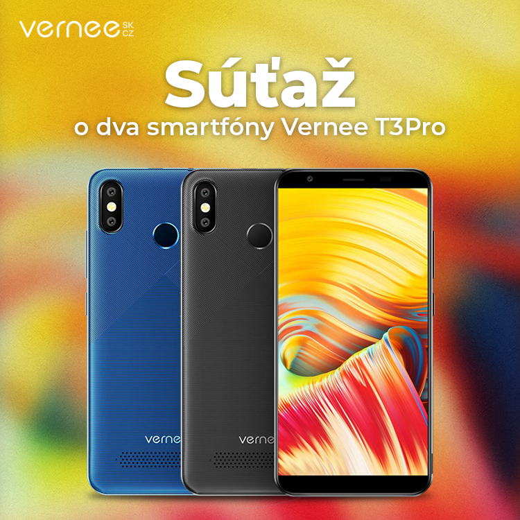 ⭐ SÚŤAŽ o dva smartfóny Vernee T3Pro ⭐ Ďalšie skvelá súťaž je tu. Tentokrát hráte až o 2 smartfóny Vernee T3Pro! Čo musíte urobiť?...