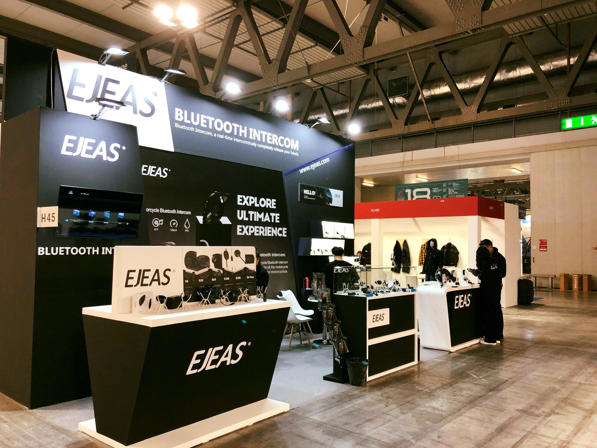 #EJEAS and #EICMA Welcome to visit us at Hall #14, Booth No. H45. you will find the camera Bluetooth intercom and enjoy this show.