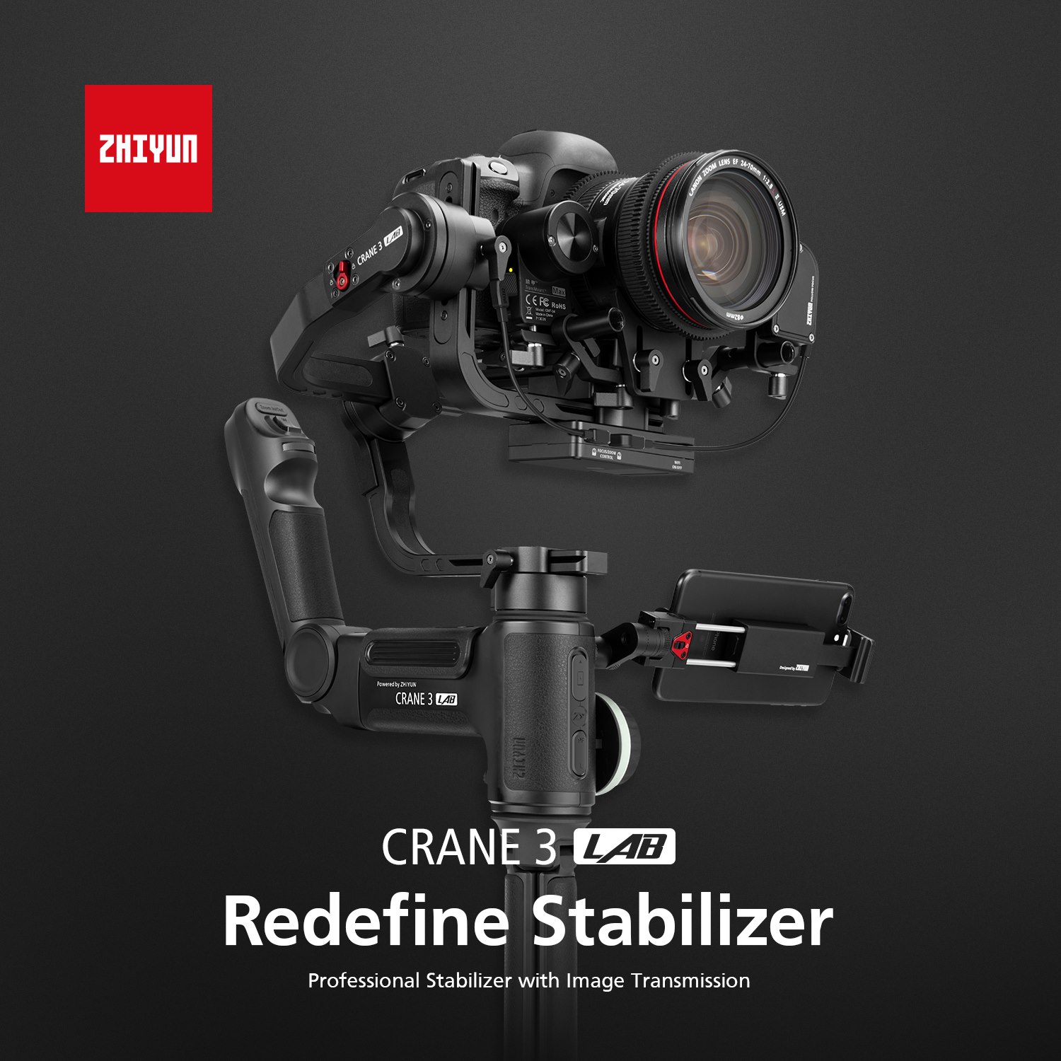 Here is the weights of Zhiyun Crane 3 LAB