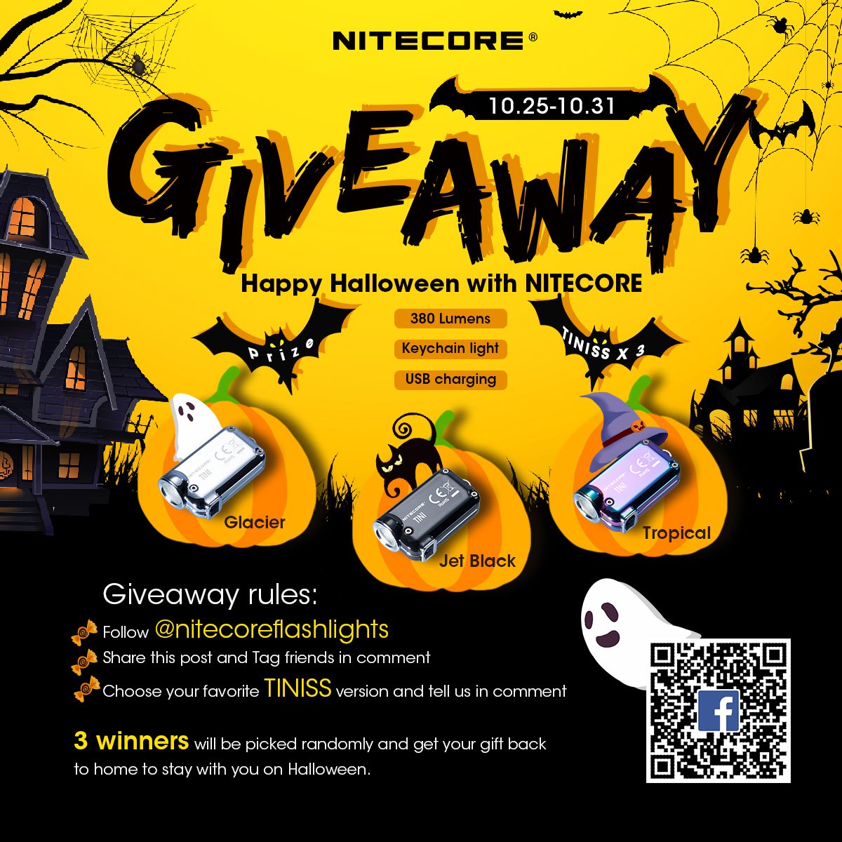 💥💥NITECORE GIVEAWAY💥💥 HALLOWEEN is Coming‼️