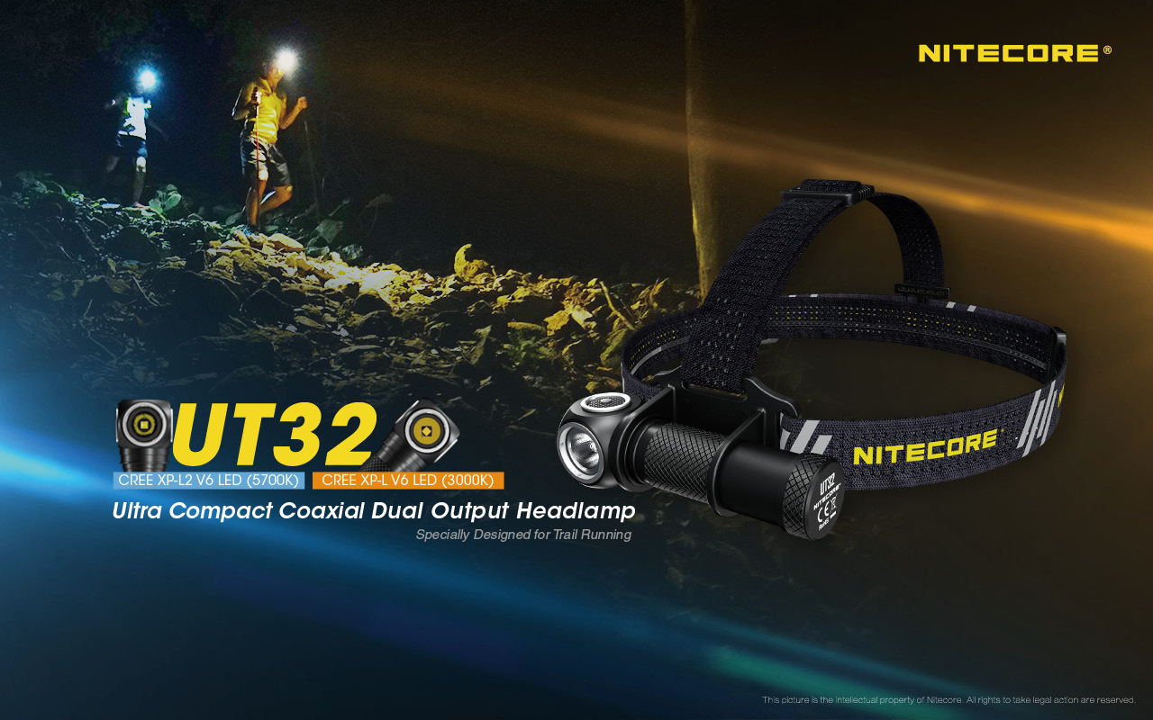 UT32 is an Ultra-compact coaxial dual output headland. With 1100 lumens white light and 900 lumens warm light, UT32 support you ultra-smooth TrueVision flood beam🔦👍Recommended to be powered by NL1829RLTP/NL1834R battery, UT32 has 18 hours runtime🔋🔋In order to keep the headlamp to achieve an outstanding balance and stability, UT32 has a specially optimized ergonomic design on the head😆😆UT32 is suitable for Ultra Trail Running.