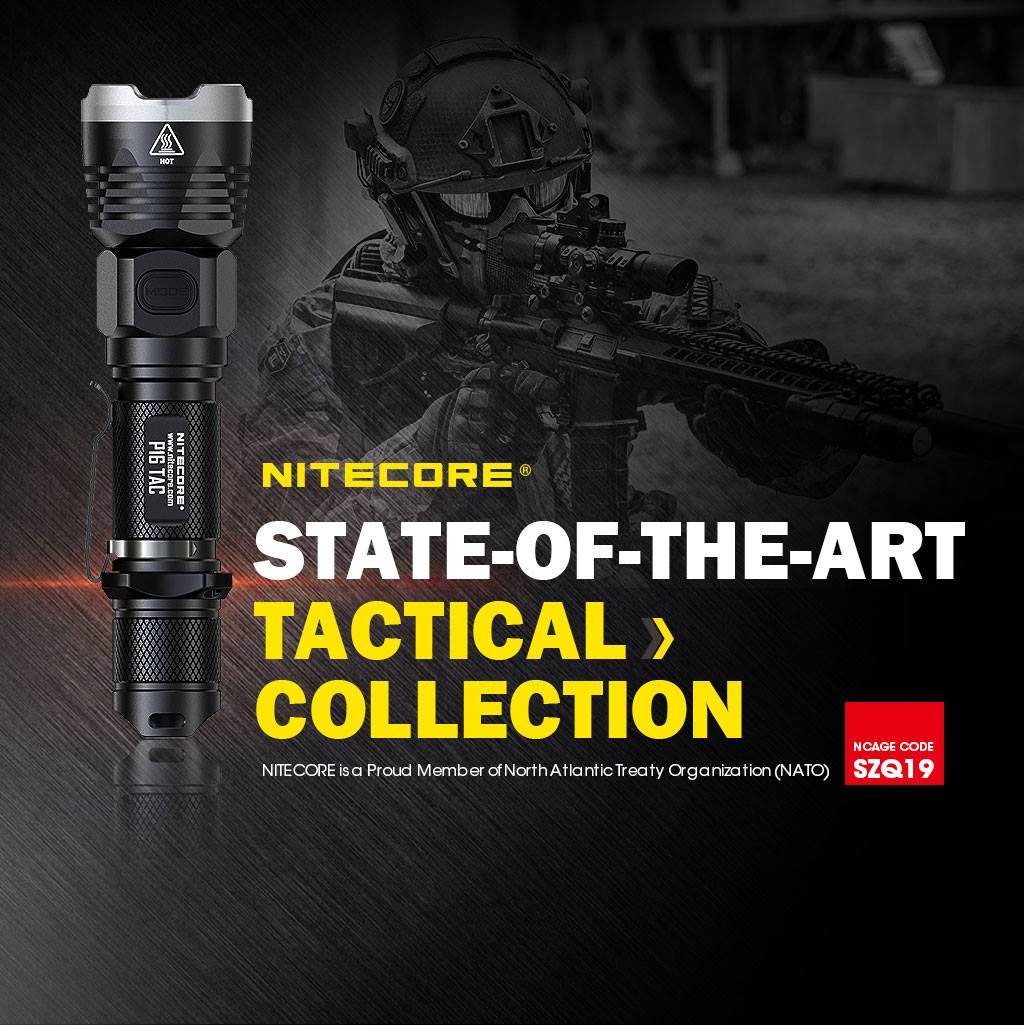 P16TAC🌟 The ideal flashlight for mounting on your weapon. ⭕️Max output goes to 1000 Lumens and up to 300m beam distance.