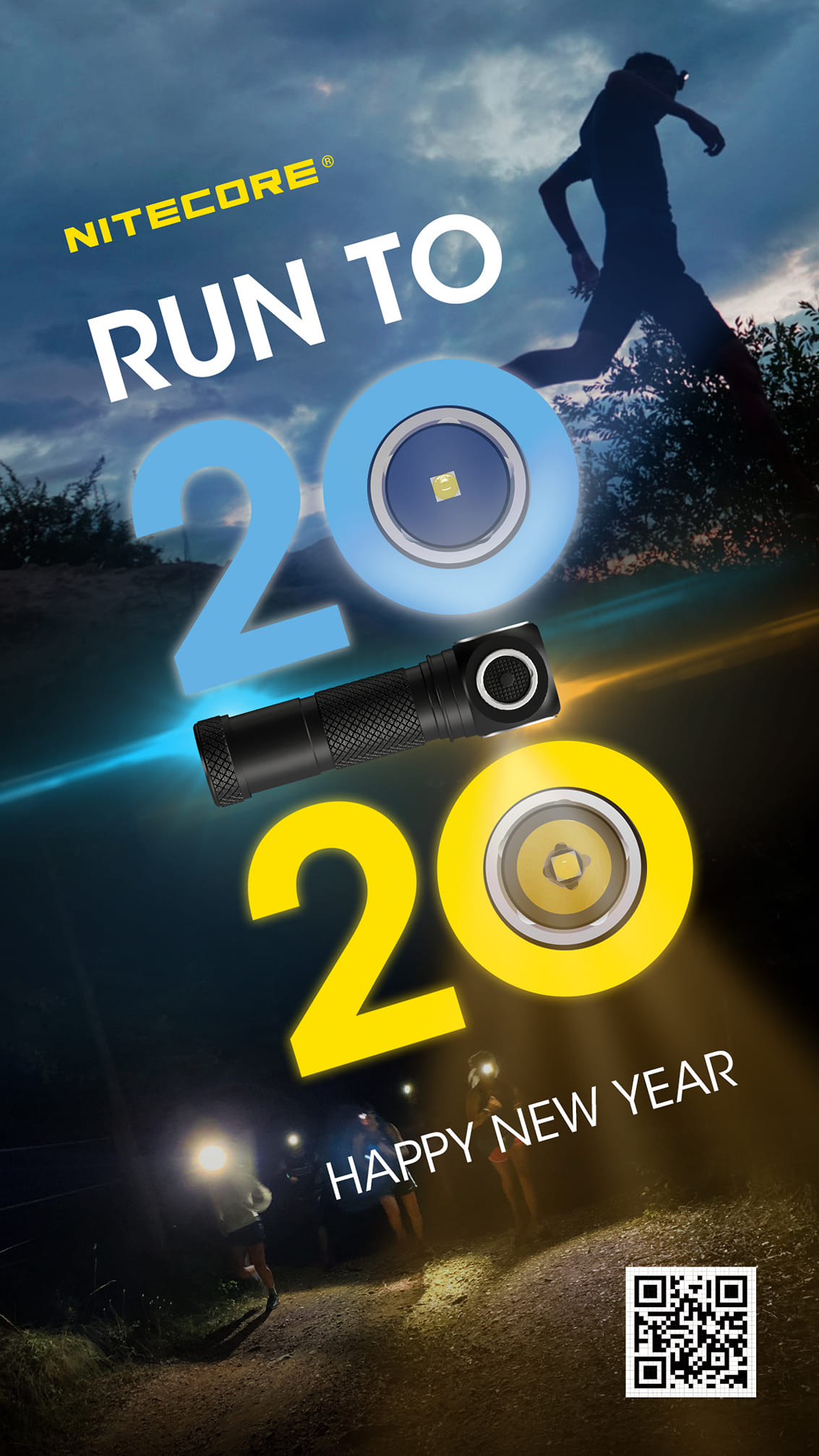 Happy new year thank you for support along the way.  Let's run to 2020 with NITECORE. 