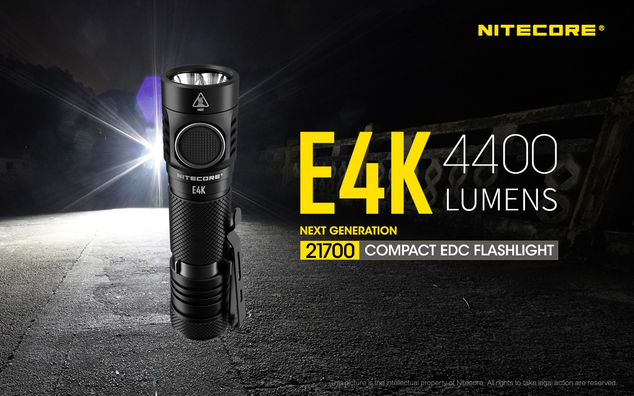 Next Generation 21700 Compact EDC Flashlight #E4K ⭕️4400 Lumens ⭕️Ultra compact and lightweight ⭕️21700 battery ⭕️700 hours runtime ⭕️5 brightness levels+3 special modes 