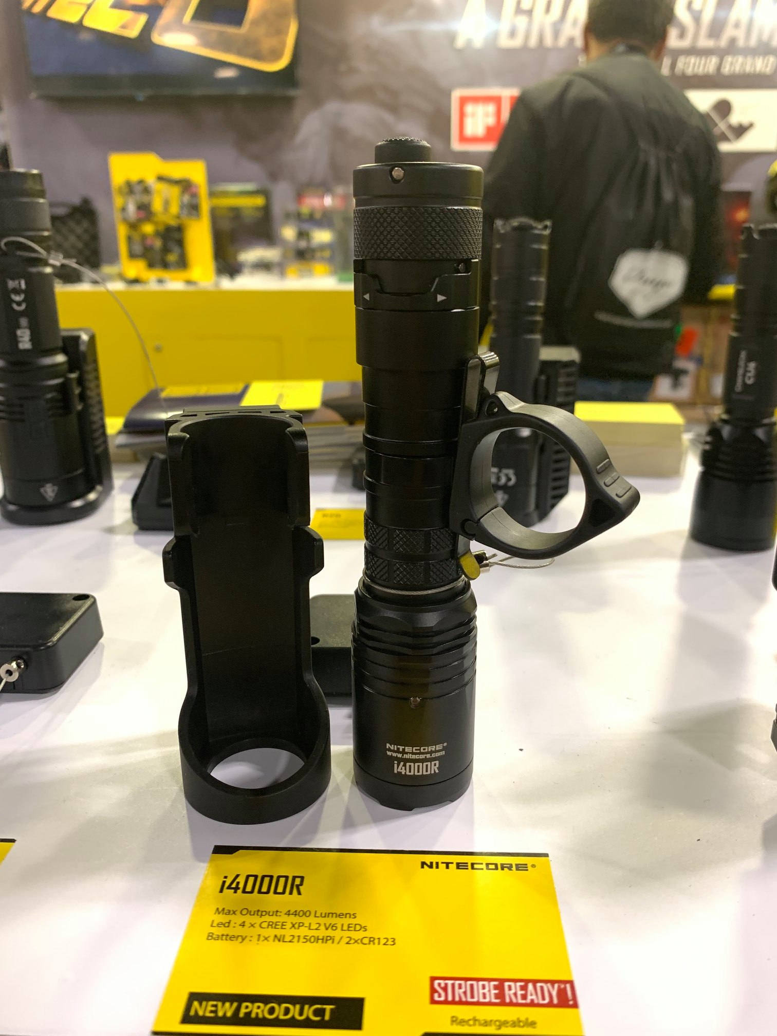 In the #SHOTSHOW, you will not miss the first NITECORE i Series tactical light, which is powered by the revolutionary and powerfully upgraded 21700 i Series battery to provide the flashlight with upgraded performance and extended runtime.  i4000R also compatible with NTR10 to take the tactical flashlight to the next level.