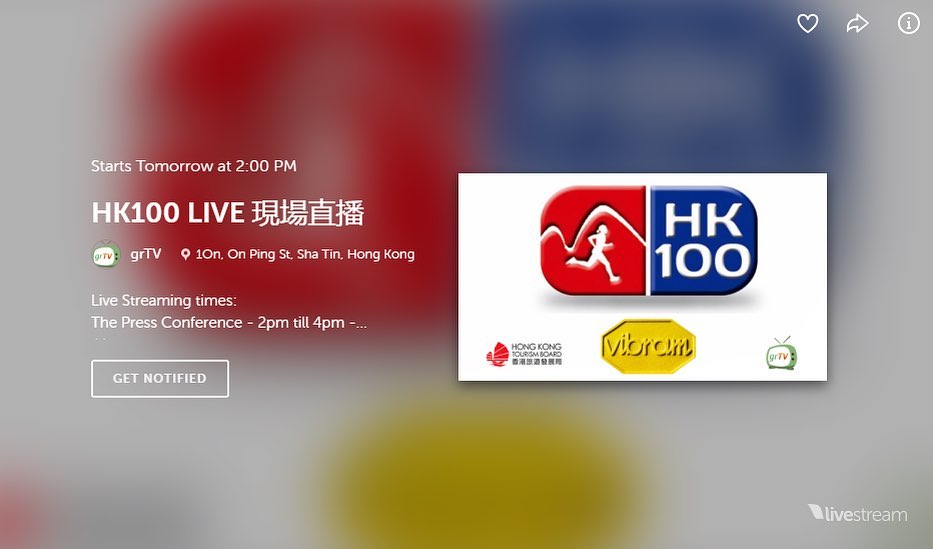 The Live Press Conference of HK100.  ⏱: Starts on 16th 2pm till 4pm HK time.   